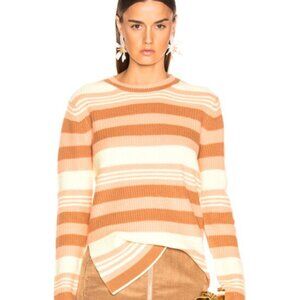 Size L Sies Marjan Peach and Cream wool sweater